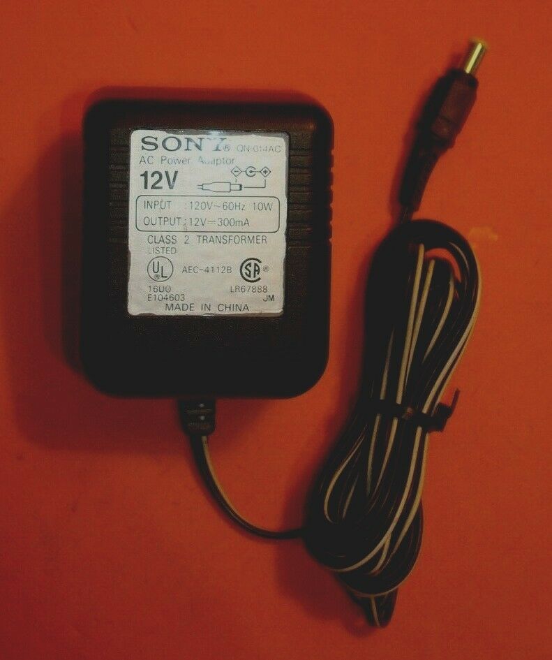 *Brand NEW*SONY QN-014AC Class 2 Transformer 12V 300mA Ac Adapter